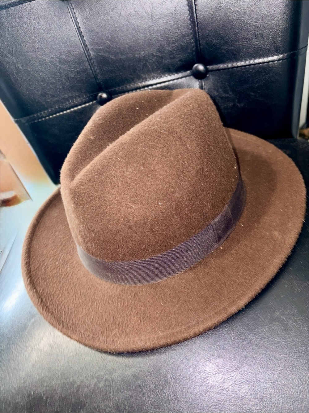 H&M Brown Felt Fedora Hat